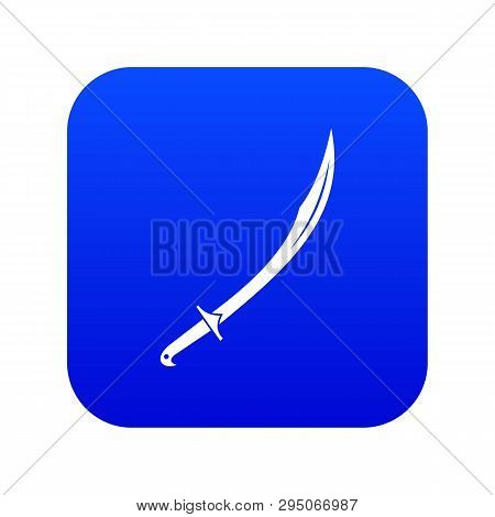 Cutlass Icon Digital Blue For Any Design Isolated On White Vector Illustration