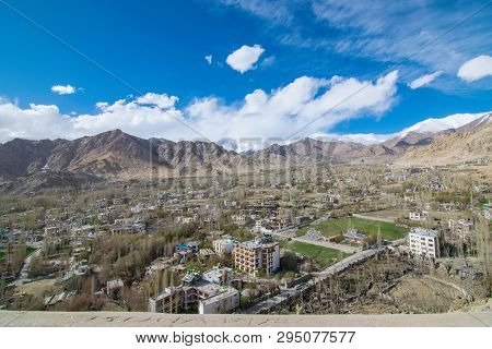 On The Road In Leh Ladakh Landscape.