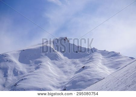 Winter moutains with snow.Leh ladakh.
