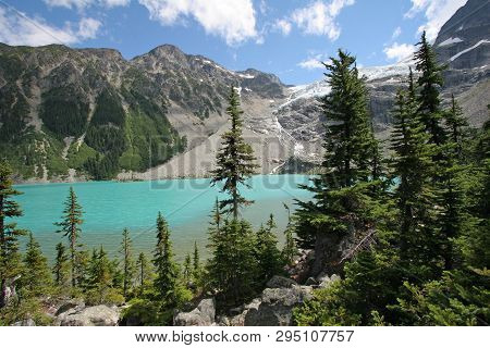 Upper Joffre Lake In Joffre Lakes Provincial Park, British Columbia, Canada.