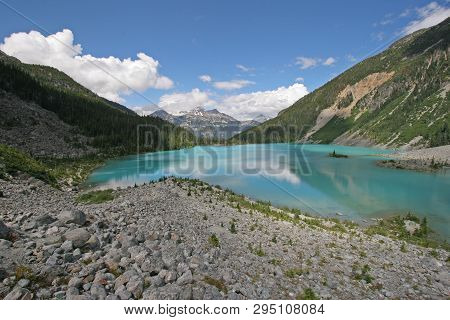 Upper Joffre Lake In Joffre Lakes Provincial Park, British Columbia, Canada.