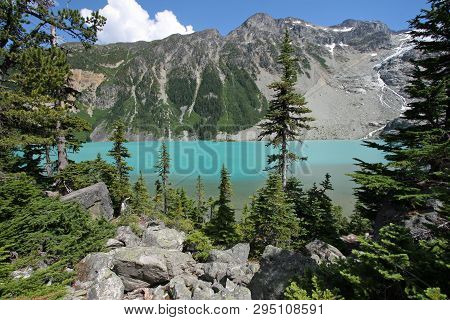 Upper Joffre Lake In Joffre Lakes Provincial Park, British Columbia, Canada.
