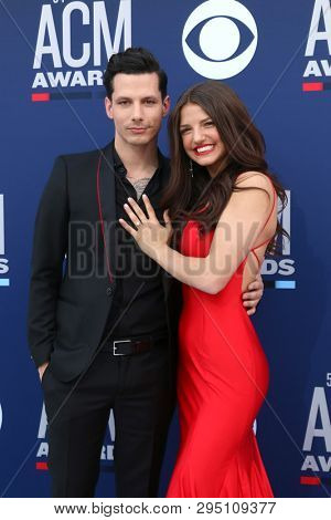 LAS VEGAS - APR 7:  Devin Dawson, Leah Sykes at the 54th Academy of Country Music Awards at the MGM Grand Garden Arena on April 7, 2019 in Las Vegas, NV