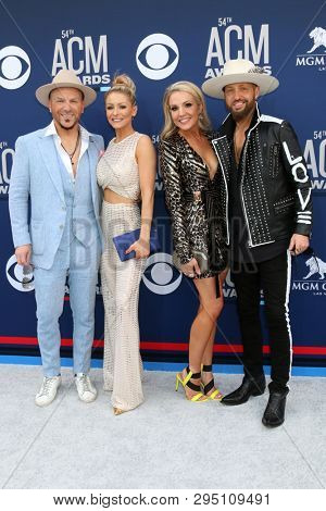 LAS VEGAS - APR 7:  Chris Lucas, Kaitlyn Lucas, Kristen Brust, Preston Brust at the 54th Academy of Country Music Awards at the MGM Grand Garden Arena on April 7, 2019 in Las Vegas, NV