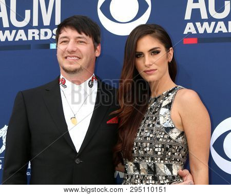 LAS VEGAS - APR 7:  Jon Stone, Brittainy Taylor at the 54th Academy of Country Music Awards at the MGM Grand Garden Arena on April 7, 2019 in Las Vegas, NV