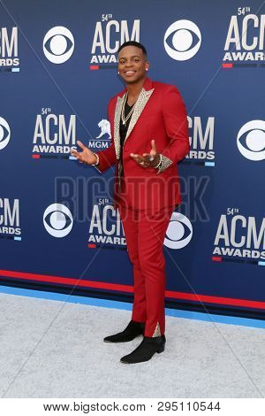 LAS VEGAS - APR 7:  Jimmie Allen at the 54th Academy of Country Music Awards at the MGM Grand Garden Arena on April 7, 2019 in Las Vegas, NV