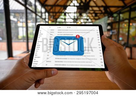 Mail Communication Connection Message To Mailing Contacts Phone Global Letters Concept