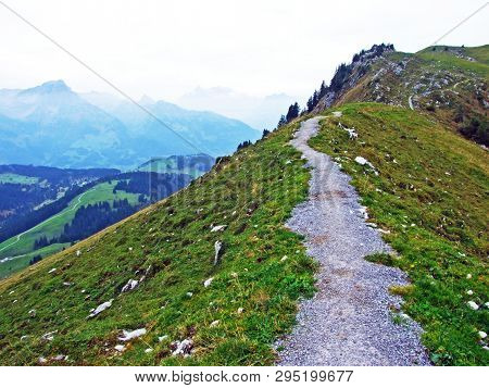 Mountain Peak Gulme Or Gulmen In The Obertoggenburg Region, Stein - Canton Of St. Gallen, Switzerlan