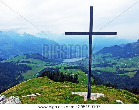 Mountain Peak Gulme Or Gulmen In The Obertoggenburg Region, Stein - Canton Of St. Gallen, Switzerlan