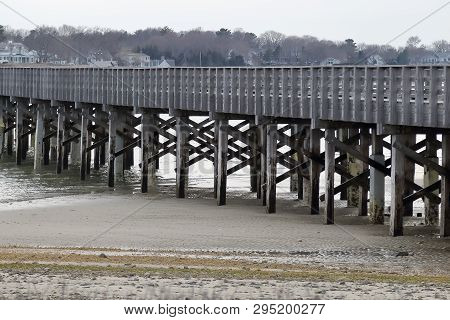 Powder Point Bridge At The Dusk In Duxbury, Massachusetts