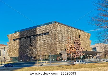 Washington, Usa - January 19, 2018: National Museum Of African American History And Culture In Capit