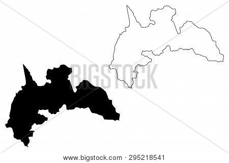 Brong-ahafo Region (administrative Divisions Of Ghana, Republic Of Ghana) Map Vector Illustration, S