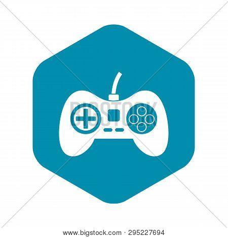 Video Game Console Controller Icon. Simple Illustration Of Video Game Console Controller Vector Icon