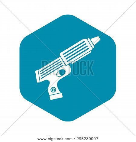 Plastic Gun Toy Icon. Simple Illustration Of Plastic Gun Toy Vector Icon For Web