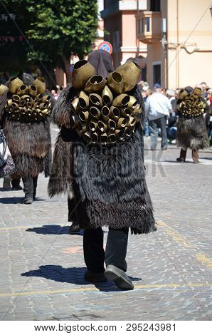 Folk Of Sardinia, Detail Of A Traditional Sardinian Costume