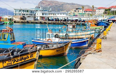 Small Fishing Boats In Kalk Bay Harbour