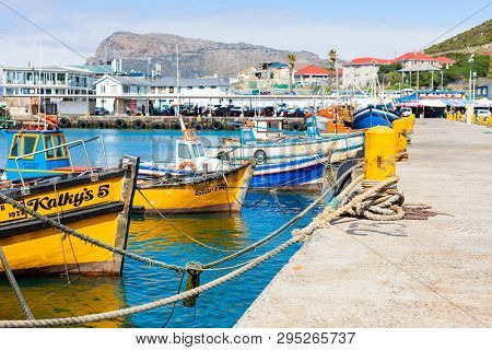 Small Fishing Boats In Kalk Bay Harbour