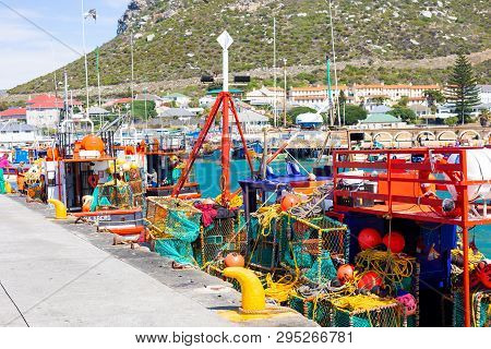 Small Fishing Boats In Kalk Bay Harbour