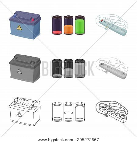 Vector Design Of Electricity And Electric Icon. Set Of Electricity And Energy Stock Vector Illustrat