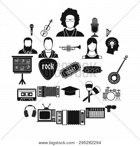 Discourse Icons Set. Simple Set Of 25 Discourse Icons For Web Isolated On White Background