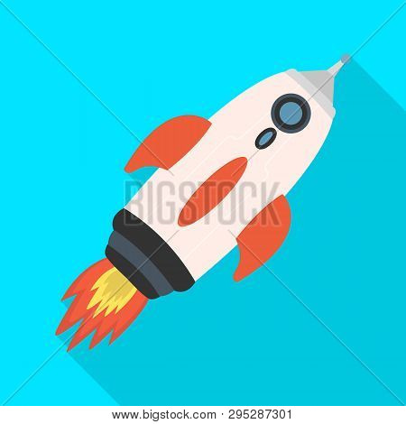 Vector Design Of Rocket And Launch  Icon. Collection Of Rocket And Spaceship Stock Symbol For Web.