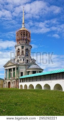 View On Novotorgsky Borisoglebsky Monastery In Torzhok. It Is A Town In Tver Oblast, Russia, Located