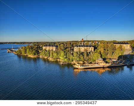 18 September 2018: Stockholm, Sweden - View Of Some Of The Islands Of The Stockholm Archipelago From