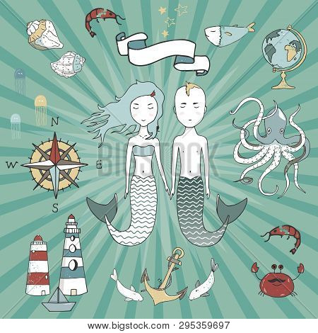 Sailor Man Woman Clip Art Navigator Submariner Captain People Sea Ocean Celebration Weeding Greeting