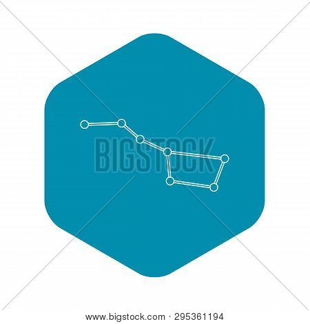 Big Dipper Constellation Icon. Outline Illustration Of Big Dipper Constellation Icon For Web