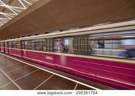 Baku Metro In Azerbaijan.