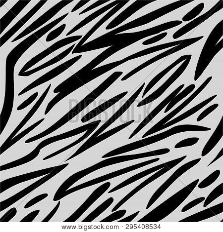 Zebra Print Seamless Pattern Predatory African Style