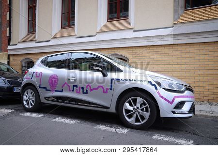 Wroclaw, Poland - May 11, 2018: Traficar Vehicle In Wroclaw, Poland. Traficar Is A Car Sharing Compa