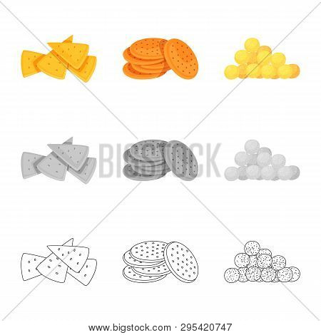 Vector Design Of Oktoberfest And Bar Logo. Collection Of Oktoberfest And Cooking Stock Vector Illust