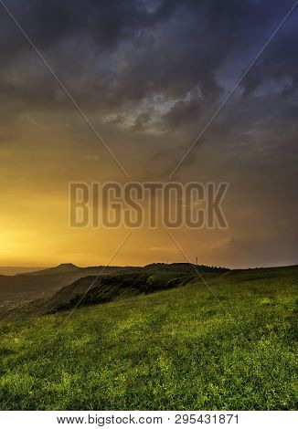 Magical Golden Light, Kas Pathar, Satara, Maharashtra State Of India