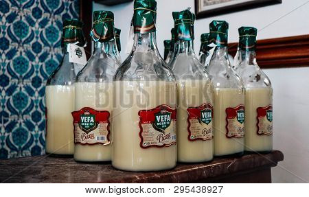 Turkey, Istanbul - 17 March, 2019: Vefa Bozacisi. Turkish Beverage, Made From Maize And Fermented Wh