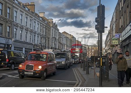 Urban Development. A Street View Of The Architectural Development In Progress Near Liverpool Street
