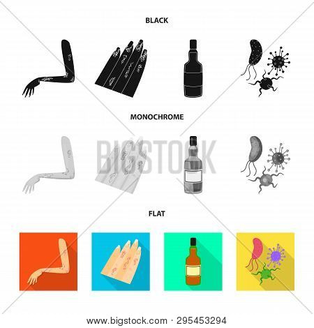 Isolated Object Of Medical And Pain  Icon. Set Of Medical And Disease Vector Icon For Stock.