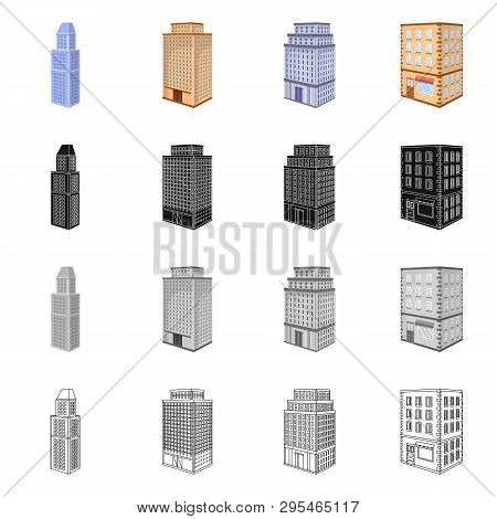 Vector Illustration Of Construction And Building Logo. Set Of Construction And Estate Stock Vector I