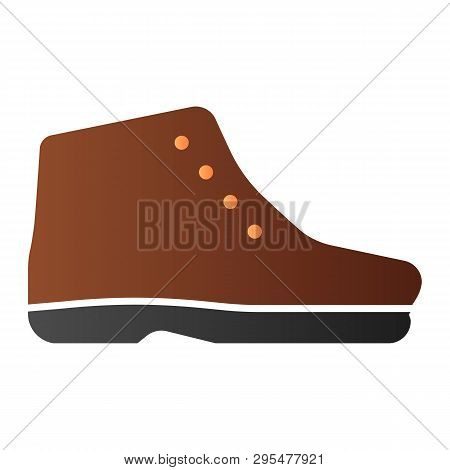 Autamn Boots Flat Icon. Cold Season Boots Color Icons In Trendy Flat Style. Footwear Gradient Style 