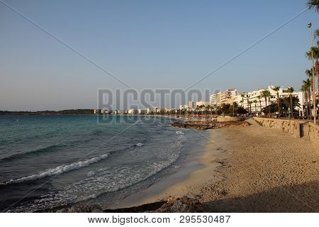 Mediterranean Sea, Spain Majorca Island, Seaside Of Cala Millor Resort