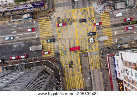Mong Kok, Hong Kong 21 March 2019: Hong Kong city from top
