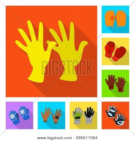 Vector Illustration Of Own And Textile Logo. Collection Of Own And Safety Vector Icon For Stock.