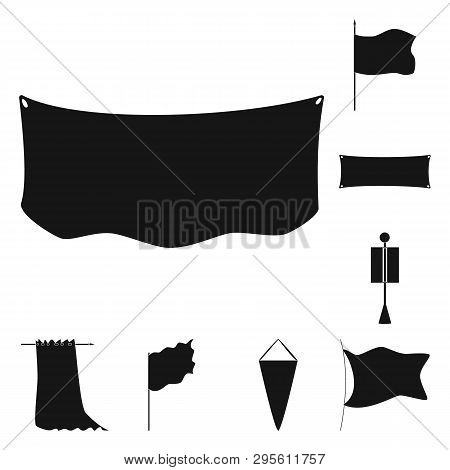 Isolated Object Of Material And Media  Symbol. Set Of Material And Textile  Stock Symbol For Web.