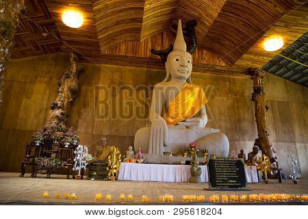 Sakon Nakhon, Thailand February 2, 2019 - Tham Pha Daen Wat Temple, Sakon Nakhon, Thailand