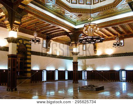 Interior View To The Mamluk Throne Hall Under The Citadel Of Aleppo - 06 January 2011 Syria