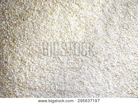 Background And Texture Of Cereal Oat Flakes.