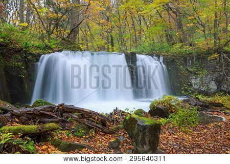 Choshi Otaki Falls In Oirase Stream - Towada, Aomori, Japan