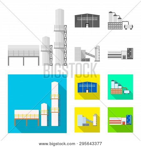 Vector Design Of Production And Structure Symbol. Set Of Production And Technology Vector Icon For S