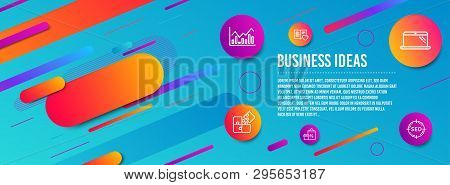 Header Banner. Love Book, Puzzle And Infochart Icons Simple Set. Laptop, Shopping And Seo Signs. Cus