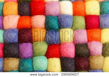 Different Colored Balls Of Wool